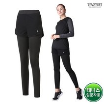 텐제로 입문자 테니스복 유니크 메쉬라인 여성 반바지레깅스 TENS912FT