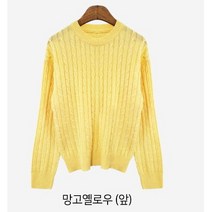 베로니카 사랑스러운 여성 코디 라운드 꽈배기 니트 15종