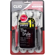 클리오 클리오 더 스타일 스파이럴 초극세모 칫솔 4개입, 단품, 단품