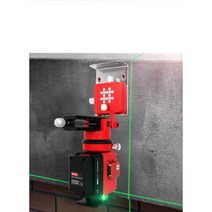 평면 수평기 적외선 건설장 옥외 빗트 레이저 배터리, 12선 녹색 쉘 7912E 듀얼 배터리