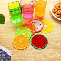 실리콘 과일 컵받침 모양 트로피 커피잔 대 _ 22092786EA, 쿠팡 3번샵 2멜론 DC000731