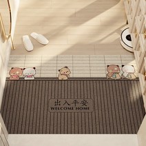 실크 카페트 문틈 발매트 미끄럼방지 출입 재단가능 주방매트, C05-두두 곰돌이