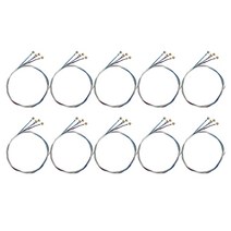 바이올린현 40Pcs 현악기 E-A-D-G 코어 스틸 + 니켈 상처 절묘한 부품 악세사리, 01 버건디