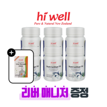 [퓨어오리진] 하이웰 프리미엄 상어연골 750 100베지캡슐 6개 비타민D 함유 샤크카트리지 리버매니저 밀크시슬 증정, 100