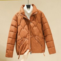 여성 면 패딩 스노우 파카 짧은 코트 지퍼 퍼퍼 재킷 외투 스트릿웨어