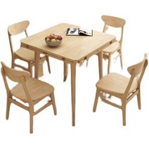 확장형식탁 4인용식탁 접이식 원형 원목 식탁 의자 세트, 테이블1개+의자6개120x120x74cm화이트