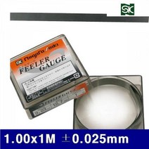 필러게이지 측정기 SK 4300315 1.00x1M ±0.025mm 1EA, 본 상품 선택하기