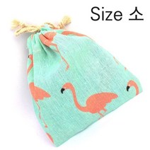 오너클랜 린넨 파우치 홍학 소_W5D366D