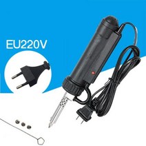 110V220V 용접 납땜 주석 빨판 진공 디솔더링 펌프 아이언 노즐 자동 제거 펜 핸드헬드 공구 세트 땜질, EU plug 220V