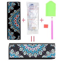 드로잉 일러스트 케이스 보관 Diy 크리스탈 라인석 상감 휴대용 가죽 안경 케이스 다이아몬드 페인팅 선글, 12 Q8