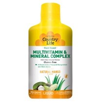 Country Life 멀티비타민 & 미네랄 컴플렉스 리퀴드 내추럴 망고맛, 944ml, 1개