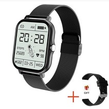 Xiaomi 안드로이드 전화 Reloj 지능형 Mujer 정의 다이얼 569dEA6c4, 01 Black mesh belt