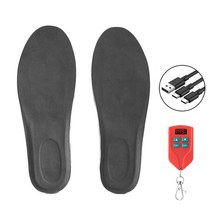 방열 충전식 가열 안창 USB 무선 리모컨 온도 조절 가능 신발 밑창 캠핑 사냥 하이킹 스키용, 5.GRAY - 39-42