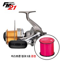 다이와 크로스캐스트KS 한국다이와정품(5호줄 증정), 4000+저스트론핑크5호
