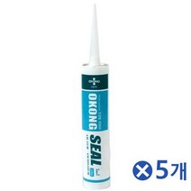 다용도 오공 실란트 실리콘 270ml-회색x5개 창틀 문틈