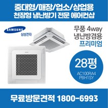 삼성 천장형 에어컨 4way 냉난방기 프리미엄 28평 (AC100RA4PBH1SY)
