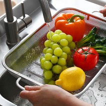 레벤호프 스텐 사각 양수 채반 바구니(2size), 중(21X36)