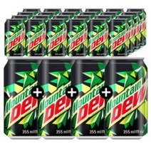 마운틴듀 롯데칠성음료, 355ml, 24개