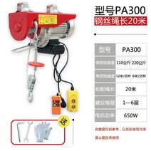초소형 전동 호이스트 무선 리모컨 220v 소형 크레인 가정용 1톤 리프터 리프트 업, 150-300kg 20m 무선 3종 세트, 1개