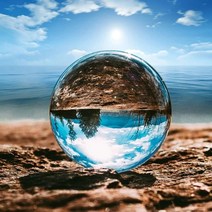 유리 구슬 크리스탈 볼 인생 사진 촬영 소품 10CM + 벨벳주머니