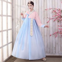 전통한복 결혼식 한복 퓨전 웨딩 신부 여성 드레스 전통 궁중 무용 의상