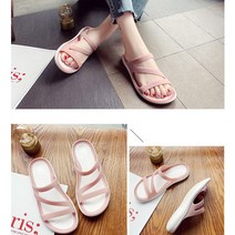 여성 젤리 샌들 아쿠아 슈즈 젤리 슬리퍼