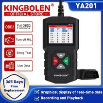 자동차 진단기 Kingbolen ya201 자동차 obd2 eobd 코드 리더 전문 자동 스캐너 엔진 체크 자동차 진단 도구 pk 출시 cr3001