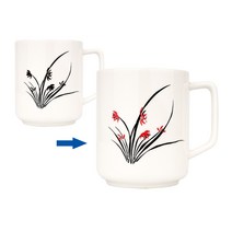 매직 에코머그컵/변색머그/사군자머그 난초머그
