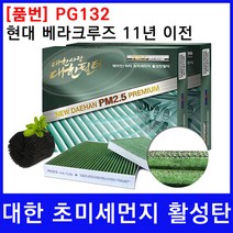 현대 베라크루즈 ~11년 에어컨필터 대한 활성탄 PM2.5, 상세페이지 참조
