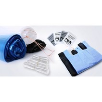 (비닐쓰레기봉투봉지)평판봉투 특특대 50장 파랑, 단품