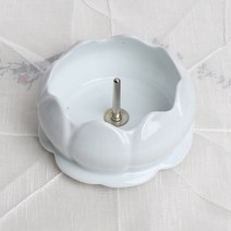 백자 쌀 촛대 S