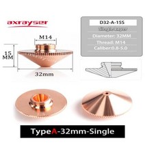 Raytools레이저 노즐 싱글 더블 레이어 직경 32mm M14 구경 섬유 레이저 절단기용 0845mm BT240 BM114 BM110 등, 10PCS(Hot)+4.0mm+D32 Double
