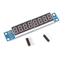 LCD 모듈 MAX7219 LED 도트 매트릭스 8 비트 디지털 튜브 디스플레이 제어 모듈 3.3V 5V 마이크로 컨트롤러, 한개옵션1, 한개옵션0