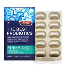 노블 더 베스트 프로바이오틱스 100억 유산균 30캡슐 1박스 1개월분, 500mg 30캡슐