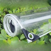 방수포 지붕 투명 덮개 천막 온실 텐트 캐노피, 3x6m, 투명 비 가림막 420g
