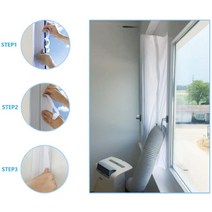 무시동에어컨 실외기없는에어컨 휴대용에어컨 휴대용 에어컨 록 용 창 씰 유연한 천 씰링 플레이트 지퍼 및, 02 4m