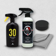 AD 오토브라이트다이렉트 왁스오프 500ml 탈지제 기름 도장면 유분 제거 제거제 타월, 옵션02 AD 왁스 오프 니트로보이 세트