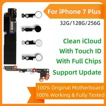 100% 원래 아이폰 7 플러스 마더 보드/아니 터치 id에 대 한 잠금 해제 Iphone7 플러스 메인 보드 플레이트, 08 256G Gold Touch ID