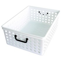 플라팜 32L 송송 옷정리함 언더베드수납 옷수납함 붙박이장수납바구니, 화이트, 1개