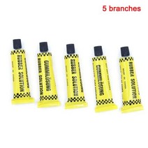 전기자전거 수리도구 자동차 오토바이 타이어 수리 패치 10ml10g 내부 튜브 펑크 시멘트 고무 콜드 솔루션 JC, 5 branches