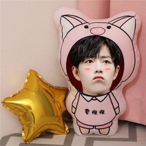 샤오잔 굿즈 캐릭터 쿠션 베게 스타 응원 선물 17종, 5, 30cm(단면)