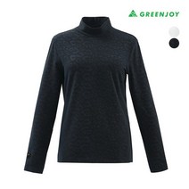 그린조이 여성 엠보프린트 반폴라 티셔츠