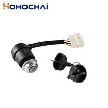 저소음발전기 야외 발전기 가솔린 발전기 부품 186F 5-와이어 점화 키 스위치 시작, 한개옵션0