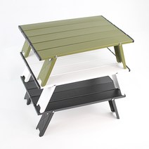 KOOLMAN(쿨맨) 백패킹 이지폴딩 미니 캠핑테이블, 이지폴딩 미니테이블 - 그린