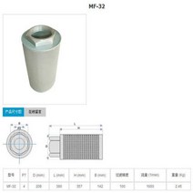 재생 송풍기 보텍스 펌프 에어 필터, MF24 G3inch