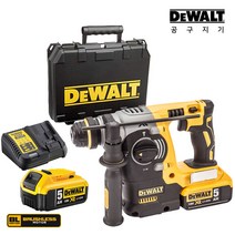 디월트 18V 20V MAX 5.0Ah 전동 충전 로타리 해머 햄머 DCH273P2, 1개