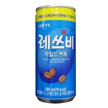레쓰비 마일드 캔커피, 190ml, 90캔