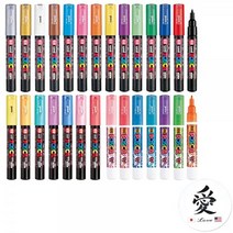 Uni Posca 미쯔비시 유니포스카 마카 1M 28색 세트 8095