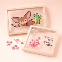 [아이디몬] 나무 아크릴 투명 액자
