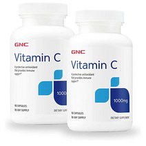 GNC 비타민C 1000mg 90정 2팩 영양제 Vitamin C
